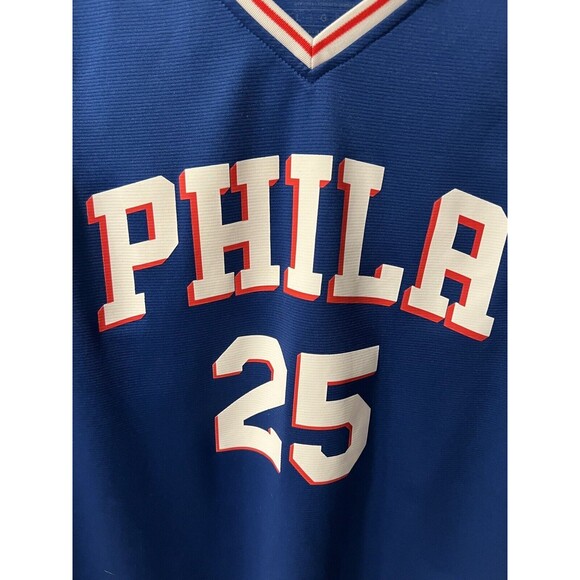 Philadelphia 76ers Mens Large Fanatics Ben Simmons Fast Break NBA Jersey Blue - Picture 2 of 10